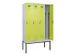 armoire vestiaire noir et blanc,HxlxP 2120x1200x500mm,4compart.