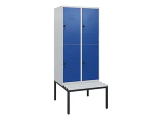 Dubbeldekse dekenkist,HxBxD 1950x800x815mm,2x2vak.,vak B 400mm - 1