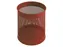 Geperforeerde papierbak 15 Liter Rood