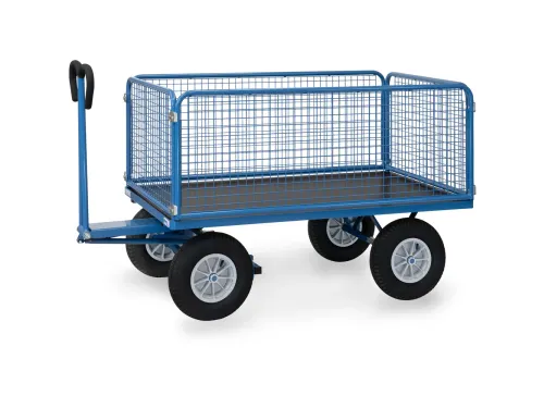 Handtrekwagens 6435l 1000kg 1600x900mm Draadgaas Luchtbanden