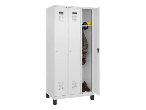 locker,HxBxD 1950x900x500mm,3vak,vak B 300mm,cil.-slot,voeten