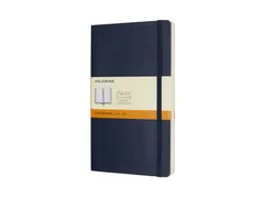 Notitieboek Moleskine large 130x210mm lijn soft cover sapphire blue