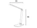 Bureaulamp Unilux Twistled led zwart