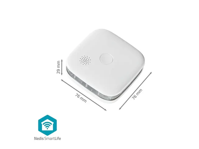 Rookmelder Nedis Smartlife Wifi 10 jaar sensor wit