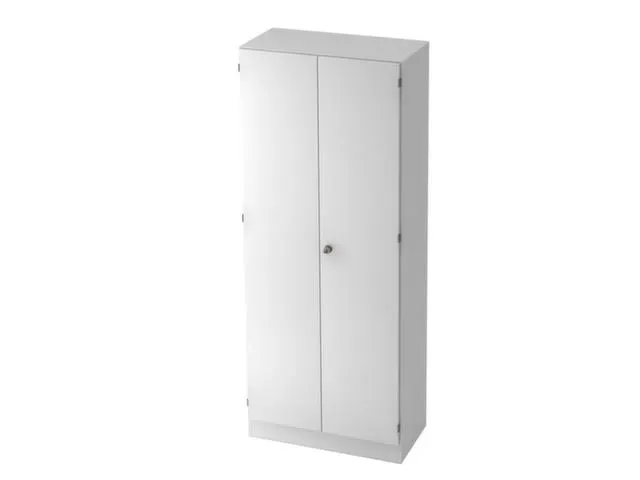 kantoorkast openslaande deuren HxBxD 2000x800x420mm hout wit