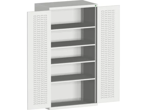 kast met sleufplaat,HxBxD 2000x1050x650mm,4xStalen bodem