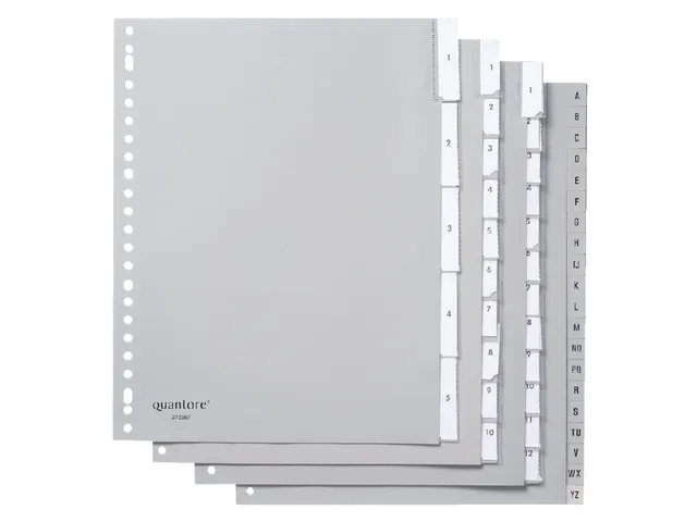 Quantore intercalaires 23 perf 12 onglets extra large PP