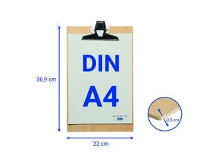Klembord MAUL Tilia A4 staand hout 0,5cm - 6