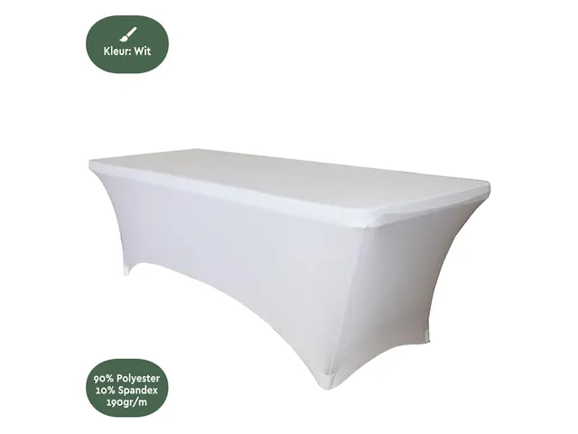 Tafelrok BRASQ 183x76x74cm wit