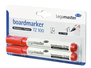 Viltstift Legamaster TZ100 Whiteboard Rond Rood 1.5-3mm 2 stuks - 4