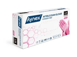 Handschoen Hynex nitril L roze 3.5gr 100 stuks