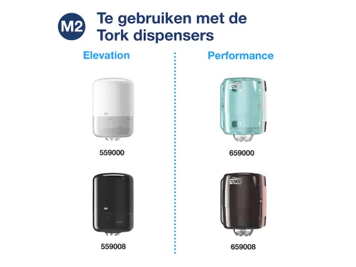 Poetsrol Tork 2-laags Wit Universal 121206