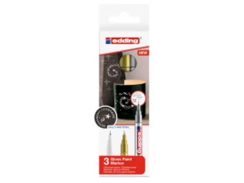 Lakmarker 780/3, Metallic Geassorteerde Kleuren