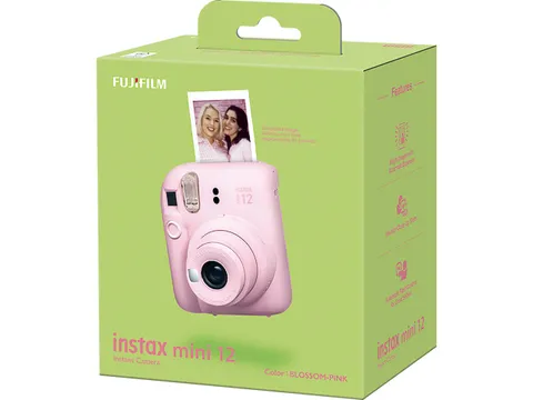 FUJIFILM INSTAX MINI 12 TH EX D CAMERA 16806107 BLOSSOM Roze