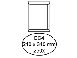Envelop Quantore Akte EC4 240X340Mm Wit Gegomd