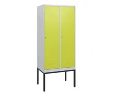 locker,HxBxD 1950x800x500mm,2vak,vak B 400mm,cil.-slot,voetonderstel