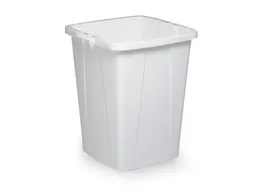 Vierkante Afvalbak Durabin 90 Liter Wit