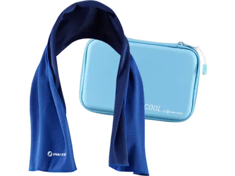 Inuteq Body Cooling Towel+ koel handdoek 78x33cm Blauw