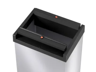 afvalbak,52l,HxBxD 763x339x260mm,romp staal zilverkleurig - 4