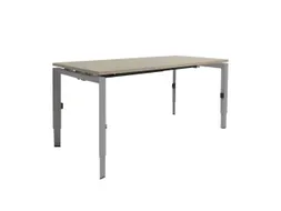 Bureau Linesto N3 hoogte instelbaar 160x80cm Robson eiken, poot Alu