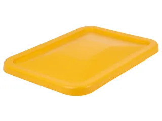 Deksel Voor Verrijdbare Rechthoekige Bak 227 Liter Geel - 1