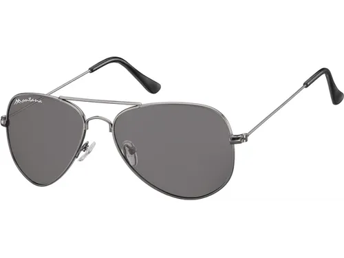 Zonnebril Montana met smoke glas staalkleurig