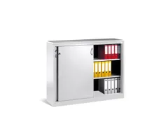 schuifdeurkast,RAL 7035,HxBxD 1200x1200x500mm,afdekplaat RAL7035