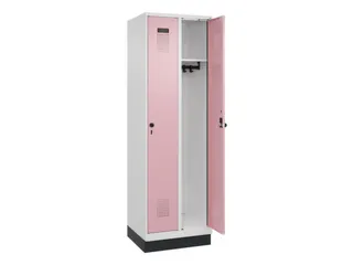 locker,HxBxD 1950x600x500mm,2vak,vak B 300mm,draaigrendel,sokkel - 2