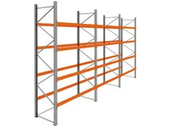 palletstelling,basis+2xaanbouw,HxBxD 4620x8500x1100mm,vakl. 3000kg