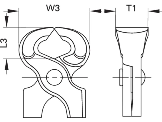 SB 8381-225 TL Nijptang 225mm dip-geïsoleerd