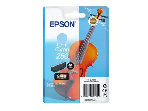 Inktcartridge Epson 250 T16N54 licht blauw