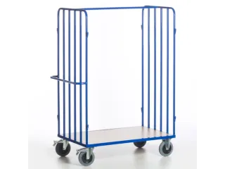 pakketwagen,draagverm. 600kg,laadvl. LxB 1200x800mm,houtetage,RAL5010 - 12