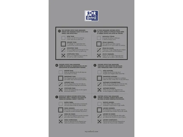 task manager 125x200mm Essen tials 140 pages 2 colors assorted