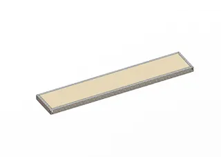 houten vloer,v. breedvakstelling,BxD 2000x400mm,dikte 19mm,vakl. 500kg - 1