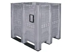 Caisse-palette gros volume PE HxLxl 1250x1300x1150mm 1400l parois/fond