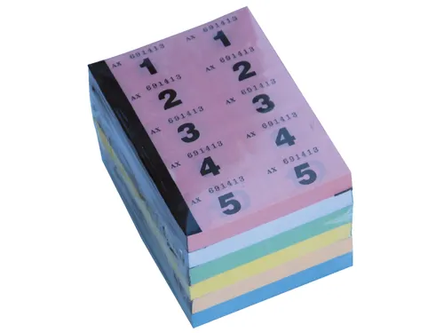 Nummerblok 1-1000 assorti 6 stuks