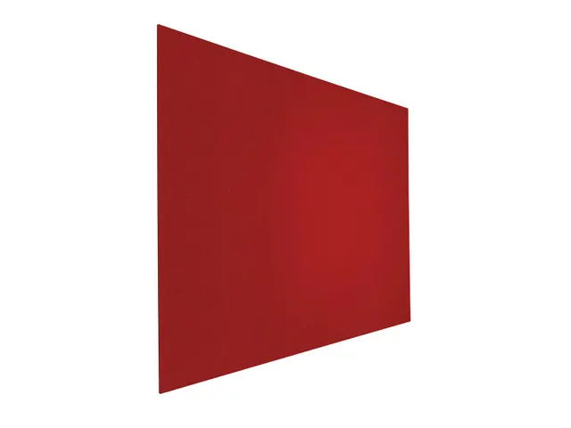 Prikbord Paneel Float Bulletin 60x90cm Rood frameloos