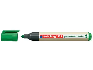 Viltstift edding 21 EcoLine rond groen 1.5-3mm - 1