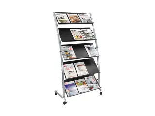 Mobile Display DD5GM verrijdbare folderhouder voor 15 A4-posities - 1