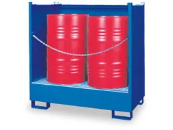 Opvangbak 2x 200l Opvangvol. 220l 1400x 1410x 810mm 3 Wanden Stapelbaa