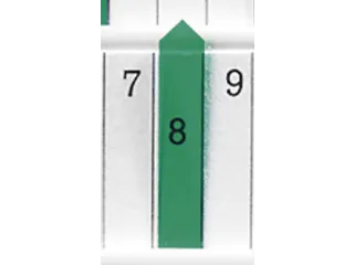 planningspijl,B 7mm,kunststof,groen-transparant - 1