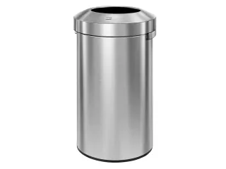 Afvalbak Urban Bin 120 liter Mat RVS - 1