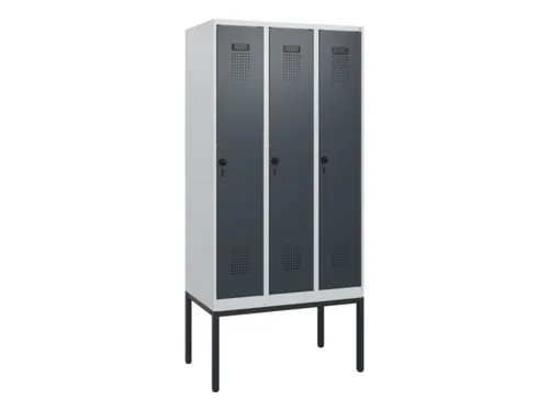 schoollocker,HxBxD 1950x900x500mm,3vak,vak B 300mm,draaigrendel