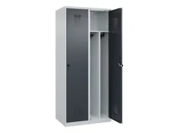 locker voor scheiding van kleding,HxBxD 1850x800x500mm,2vak