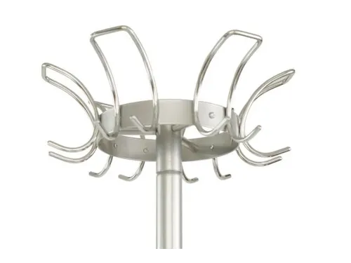 staande kapstok,HxØ 1800x400mm,6jashaken,parapluhouder/druppelvanger