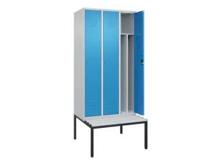 locker voor scheiding van kleding,HxBxD 2120x900x815mm,3vak - 2