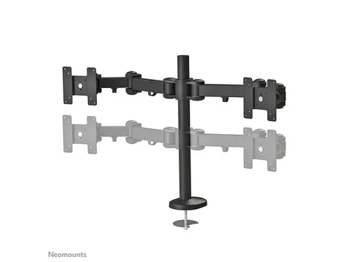 Monitorarm FPMA-D960DG 2 Schermen tot 27 Inch met Doorvoer Zwart