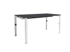 Bureau Linesto N4 hoogte instelbaar 180x80cm houtprint schaduw wit