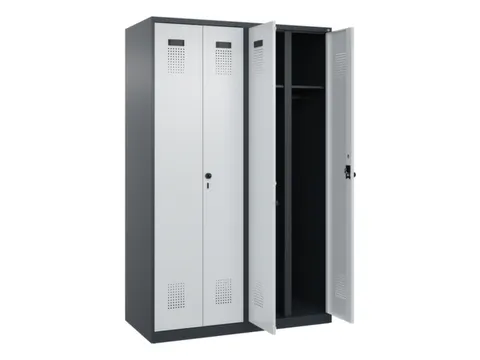 locker voor scheiding van kleding,HxBxD 1850x1200x500mm,4vak