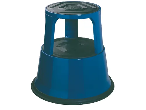 Opstapkruk Desq 420mm metaal blauw